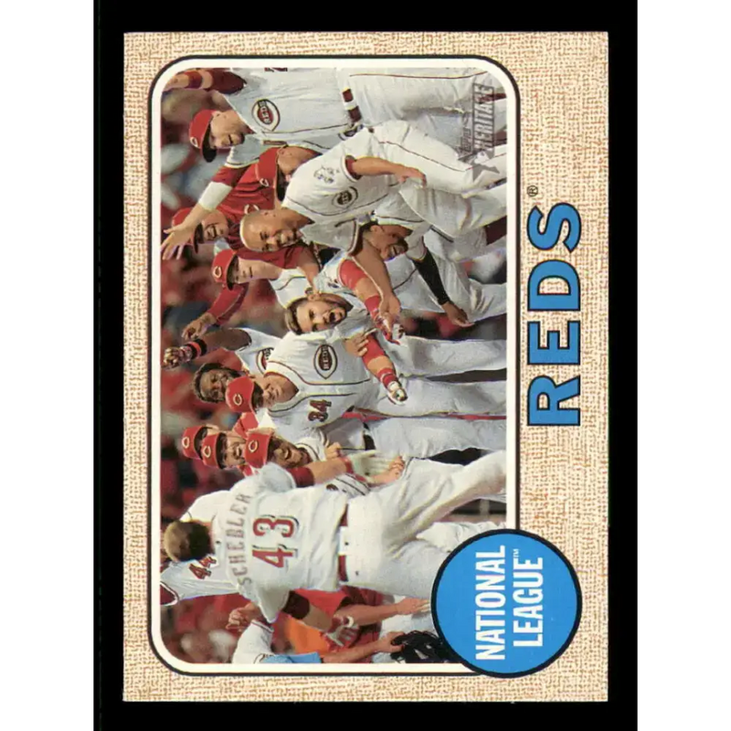 2017 Topps Heritage #205 Cincinnati Reds NM-MT Cincinnati Reds Baseball Card - Baseball Card Single