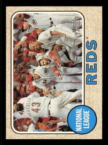 Original gloss Cincinnati Reds baseball card from 2017 Topps Heritage series