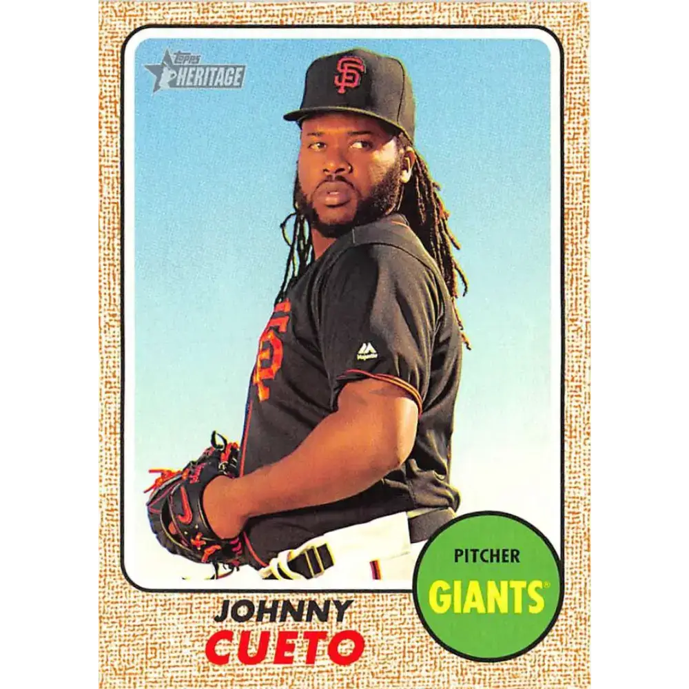 2017 Topps Heritage #254 Johnny Cueto NM-MT San Francisco Giants Baseball Card - Baseball Card