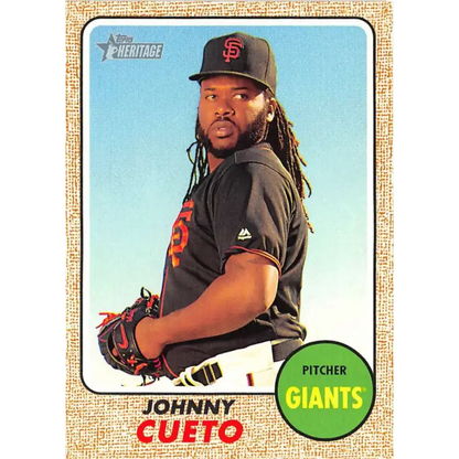 2017 Topps Heritage #254 Johnny Cueto NM-MT San Francisco Giants Baseball Card - Baseball Card