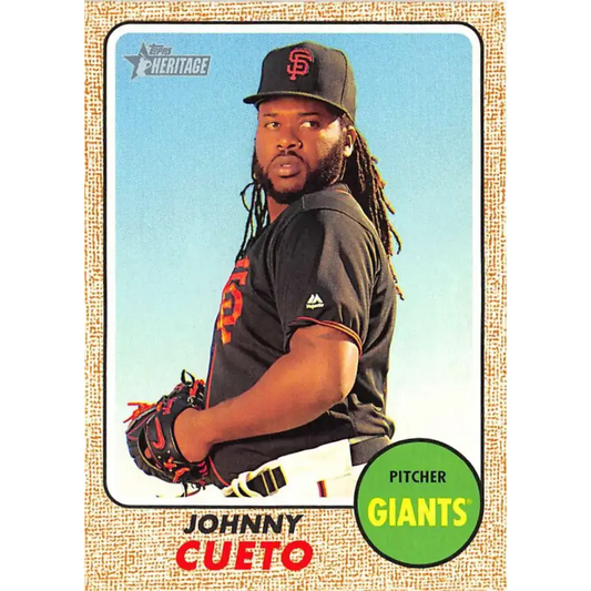 2017 Topps Heritage #254 Johnny Cueto NM-MT San Francisco Giants Baseball Card - Baseball Card