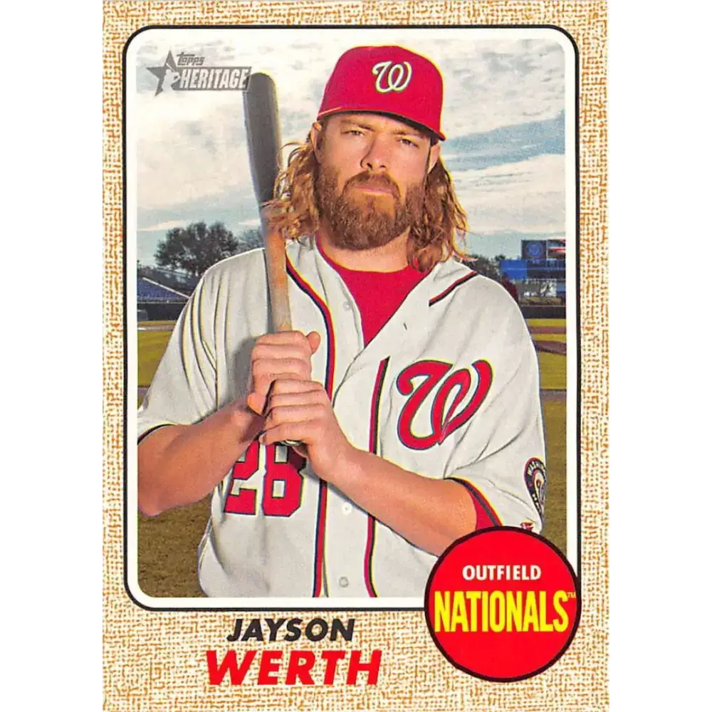 2017 Topps Heritage #320 Jayson Werth NM-MT Washington Nationals Baseball Card - Baseball Card