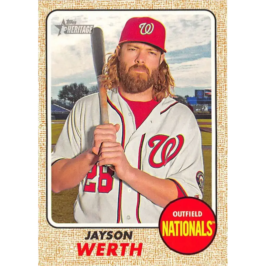 2017 Topps Heritage #320 Jayson Werth NM-MT Washington Nationals Baseball Card - Baseball Card