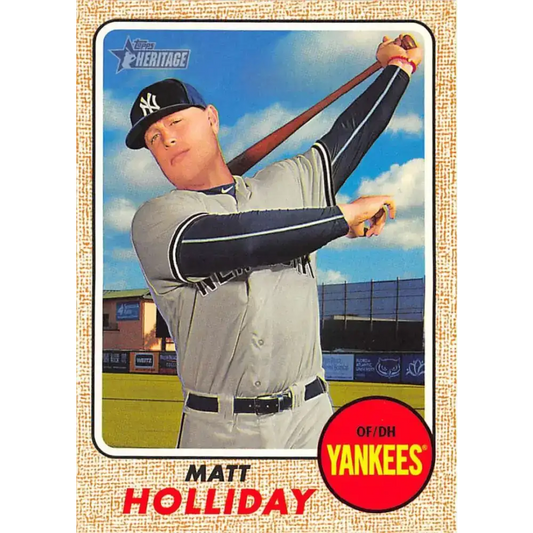 2017 Topps Heritage #330 Matt Holliday NM-MT New York Yankees Baseball Card - Baseball Card