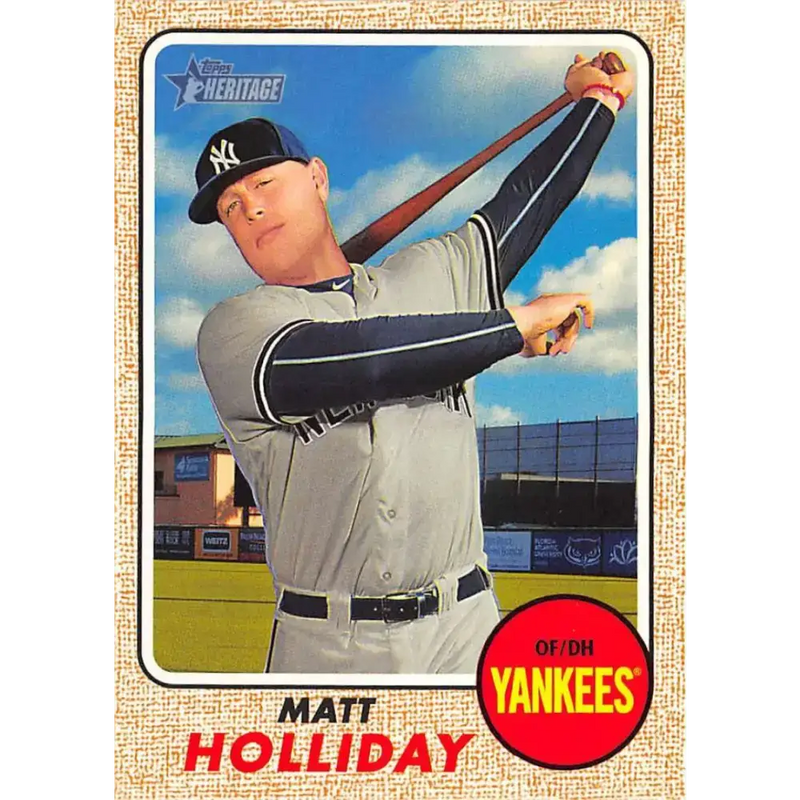 2017 Topps Heritage #330 Matt Holliday NM-MT New York Yankees Baseball Card - Baseball Card Single