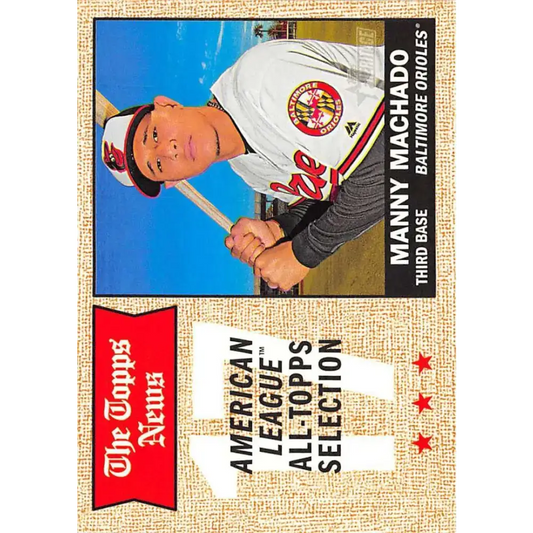 2017 Topps Heritage #368 Manny Machado NM-MT Baltimore Orioles Baseball Card - Baseball Card