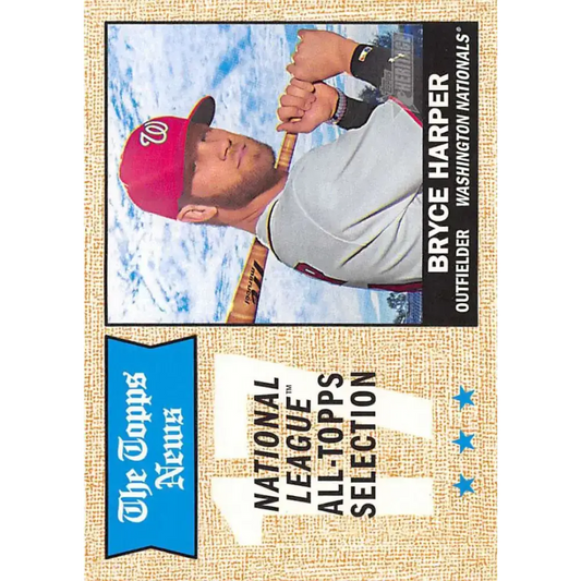 2017 Topps Heritage #377 Bryce Harper NM-MT Washington Nationals Baseball Card - Baseball Card