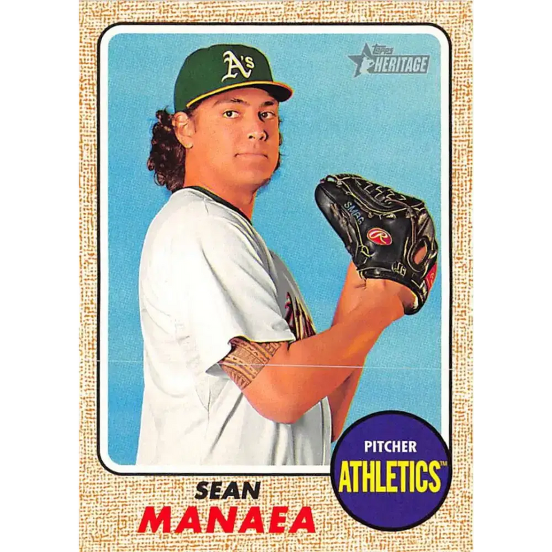 2017 Topps Heritage #399 Sean Manaea NM-MT Oakland Athletics Baseball Card - Baseball Card Single