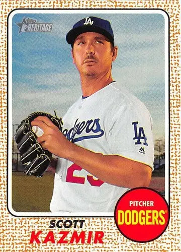 2017 Topps Heritage #45 Scott Kazmir NM-MT Dodgers - Baseball Card Single