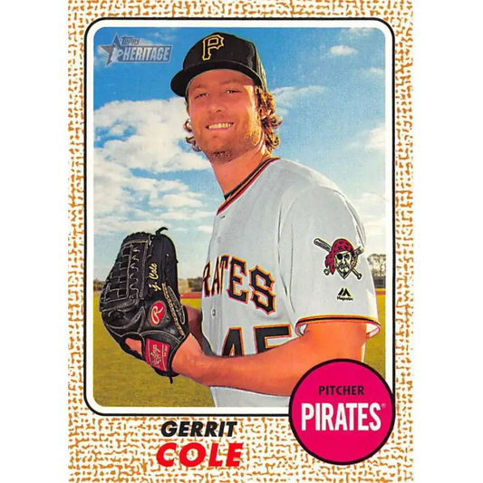 2017 Topps Heritage #70 Gerrit Cole NM-MT Pittsburgh Pirates Baseball Card - Baseball Card