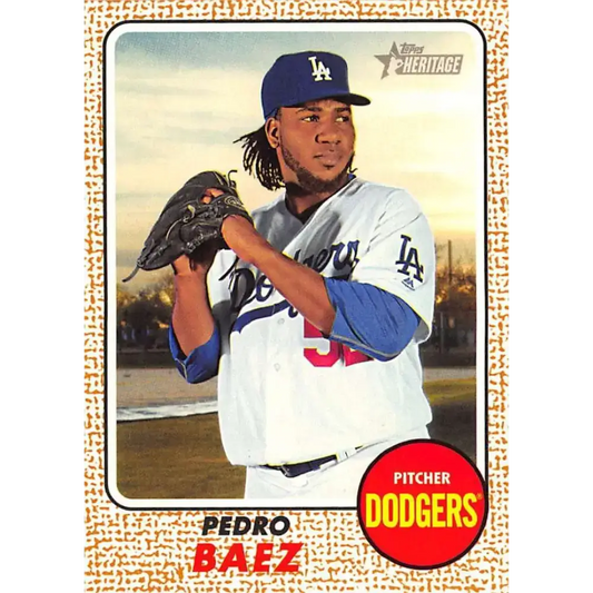 2017 Topps Heritage #78 Pedro Baez NM-MT Los Angeles Dodgers Baseball Card - Baseball Card