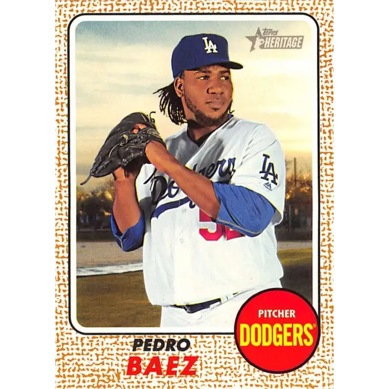 2017 Topps Heritage #78 Pedro Baez NM-MT Los Angeles Dodgers Baseball Card - Baseball Card Single