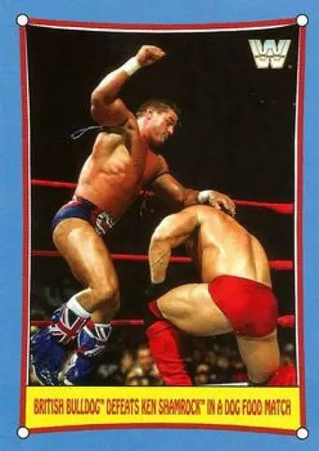 2017 Topps Heritage Bizarre SummerSlam Matches #4 British Bulldog NM-MT ID:6224 - Wrestling Card Single