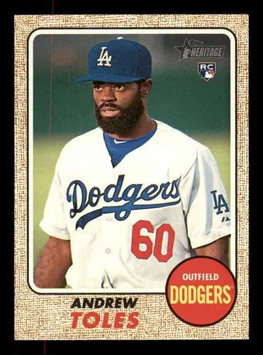 Andrew Toles baseball card from 2017 Topps Heritage High Numbers series in NM-MT condition