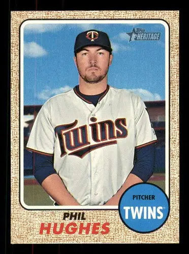Phil Hughes baseball card from 2017 Topps Heritage High Numbers collection