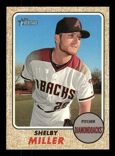 Shelby Miller baseball card from 2017 Topps Heritage High Numbers collection