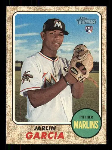 Heritage High Topps Heritage baseball card of Jarlin Garcia rookie NM-MT