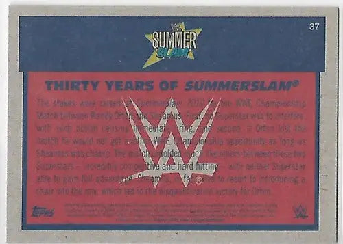 2017 Topps Heritage Thirty Years of SummerSlam #37 Randy Orton NM-MT De ID:16584 - Wrestling Card Single