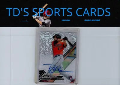 2017 Topps High Tek #HT-TM Trey Mancini High Tek Autographs - Baseball Card Single