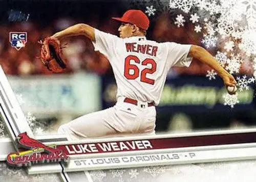 2017 Topps Holiday HMW115 Luke Weaver rookie card Cardinals NM MT