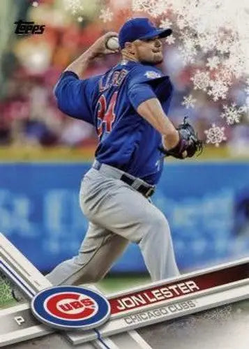 2017 Topps Holiday #HMW127 Jon Lester NM-MT Cubs - Baseball Card Single