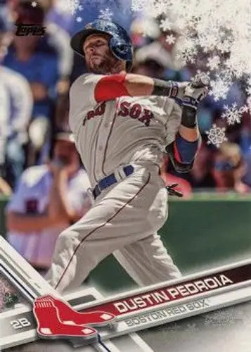 2017 Topps Holiday #HMW133 Dustin Pedroia NM-MT Red Sox ID:6415 - Baseball Card Single