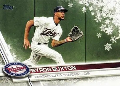 2017 Topps Holiday HMW14 Byron Buxton Twins baseball card, NM-MT condition