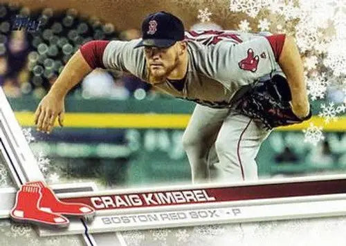 2017 Topps Holiday #HMW143 Craig Kimbrel Red Sox baseball card for collection