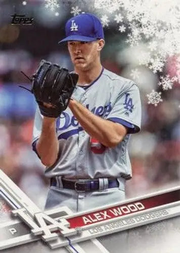 2017 Topps Holiday #HMW144 Alex Wood NM-MT Dodgers - Baseball Card Single