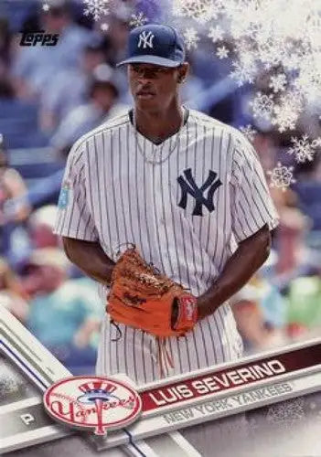 2017 Topps Holiday HMW171 Luis Severino Yankees baseball card pristine NM-MT