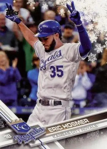 Original gloss 2017 Topps Holiday Eric Hosmer baseball card Royals ID 6445