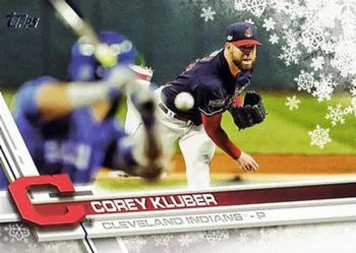 2017 Topps Holiday HMW39 Corey Kluber Indians baseball card NM-MT