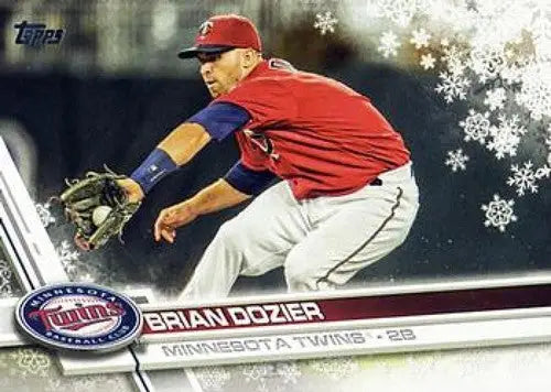 2017 Topps Holiday HMW5 Brian Dozier Twins baseball card NM-MT showroom display