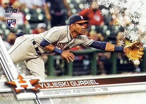 2017 Topps Holiday #HMW84 Yulieski Gurriel NM-MT RC Rookie Astros ID:6387 - Baseball Card Single