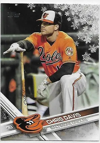2017 Topps Holiday Metallic Snowflake #HMW180 Chris Davis NM-MT Orioles ID:6655 - Baseball Card Single