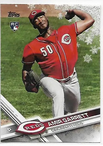 2017 Topps Holiday Metallic Snowflake #HMW96 Amir Garrett NM-MT Reds ID:6651 - Baseball Card Single