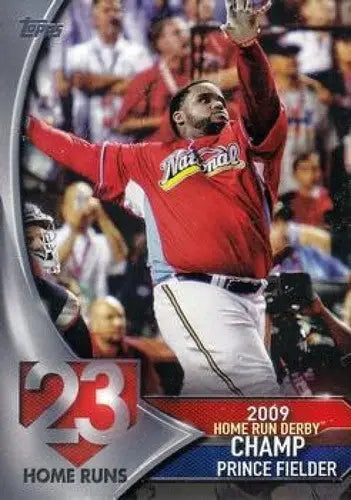 Original gloss Prince Fielder baseball card from 2017 Topps Home Run Derby Champs series