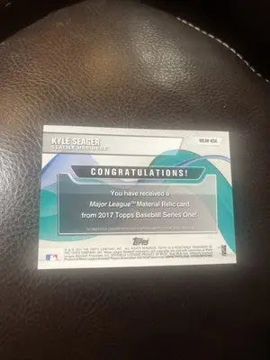 2017 Topps Major League Material Kyle Seager baseball card for collectors