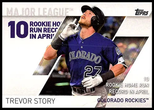 2017 Topps Major League Milestones #MLM-3 Trevor Story NM-MT Rockies ID:9121 - Baseball Card Single