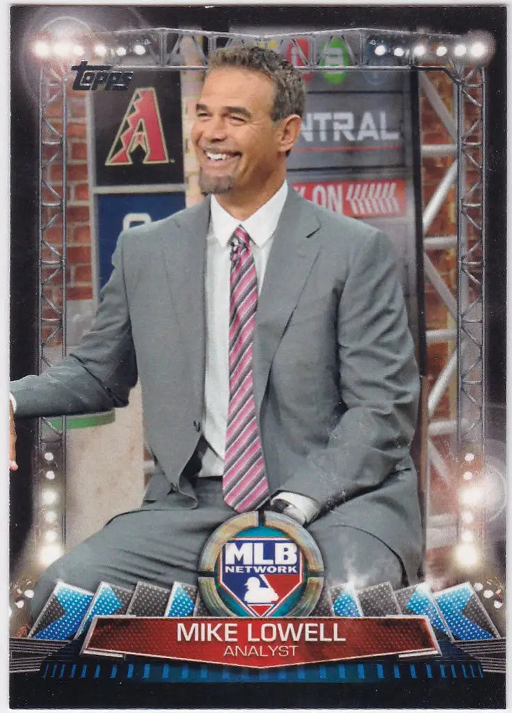 Baseball card of Mike Lowell, MLB Analyst, from Topps MLB Network #MLBN-2