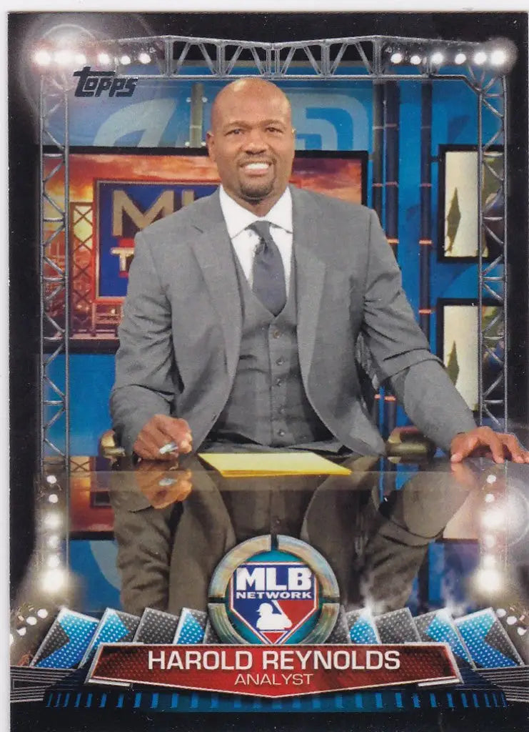 Baseball trading card of Harold Reynolds Analyst from Topps MLB Network series