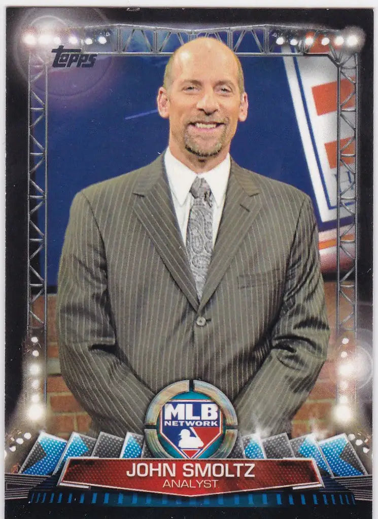 Baseball trading card of John Smoltz Analyst from Topps MLB Network series