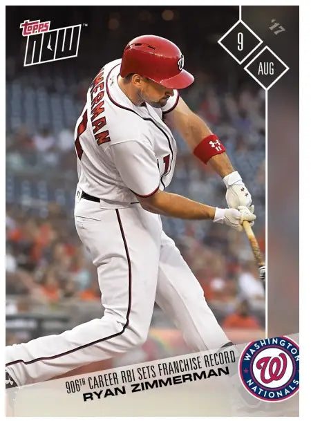 Baseball player in red helmet and white uniform highlights 906th Career RBI Sets