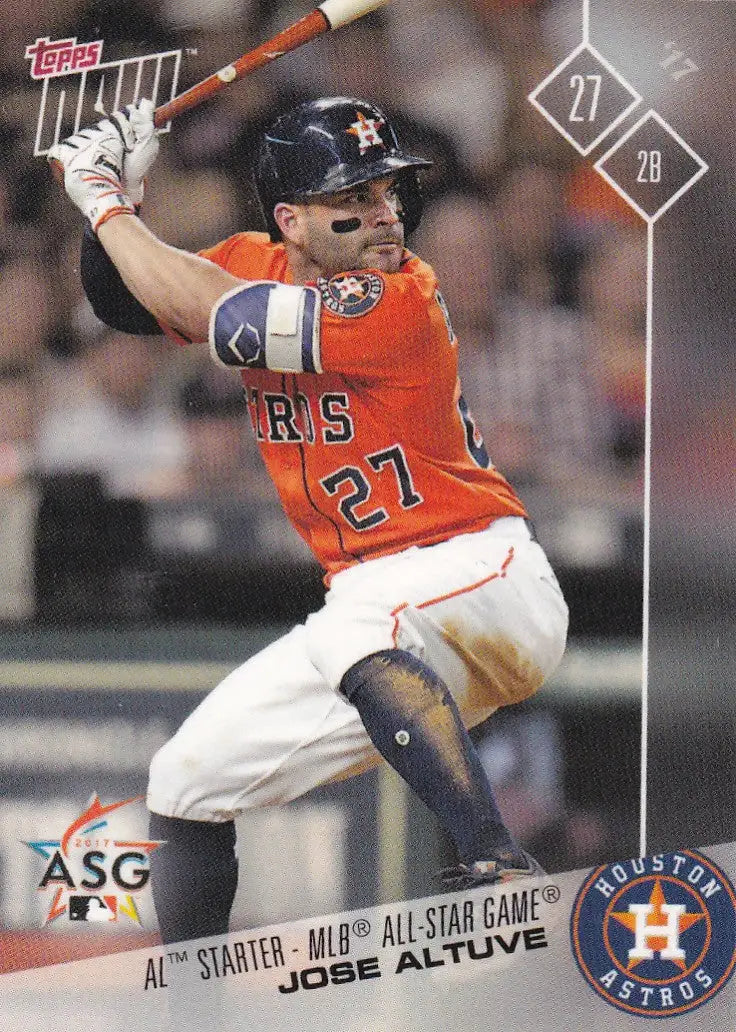 2017 TOPPS NOW ALL STAR #AS-10 JOSE ALTUVE- HOUSTON ASTROS - Baseball Card Single