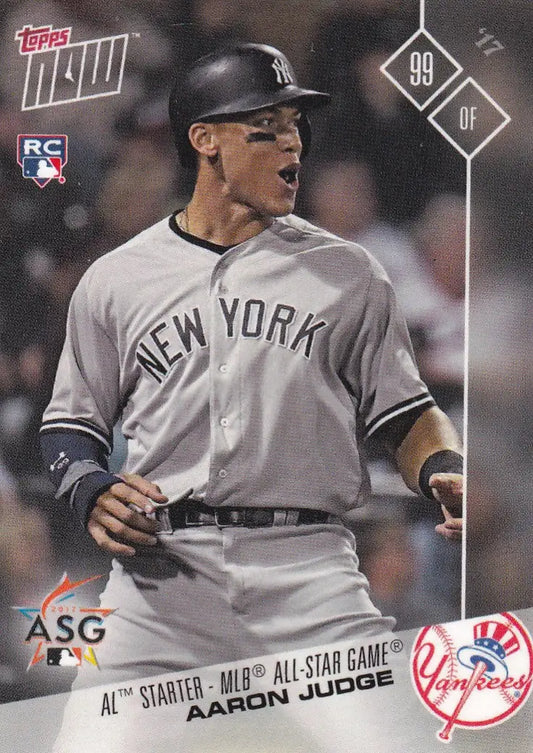 2017 TOPPS NOW ALL STAR #AS-14 AARON JUDGE- NEW YORK YANKEES