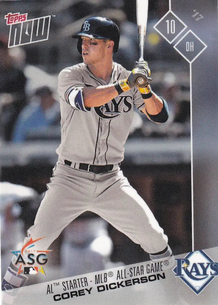 2017 TOPPS NOW ALL STAR #AS-17 COREY DICKERSON- TAMPA BAY RAYS - Baseball Card Single