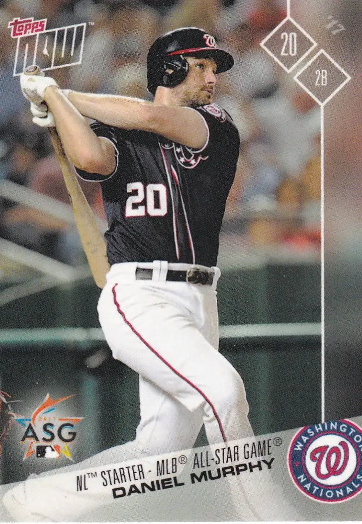 2017 TOPPS NOW ALL STAR #AS-2 DANIEL MURPHY- WASHINGTON NATIONALS - Baseball Card Single