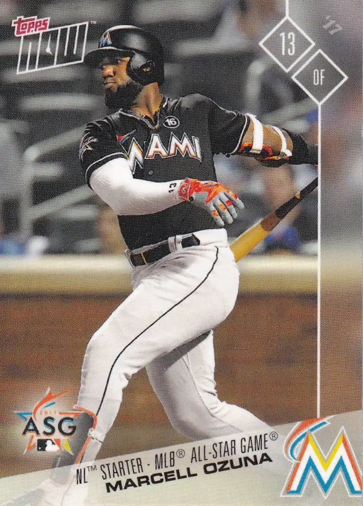 2017 TOPPS NOW ALL STAR #AS-8 MARCELL OZUNA- MIAMI MARLINS - Baseball Card Single