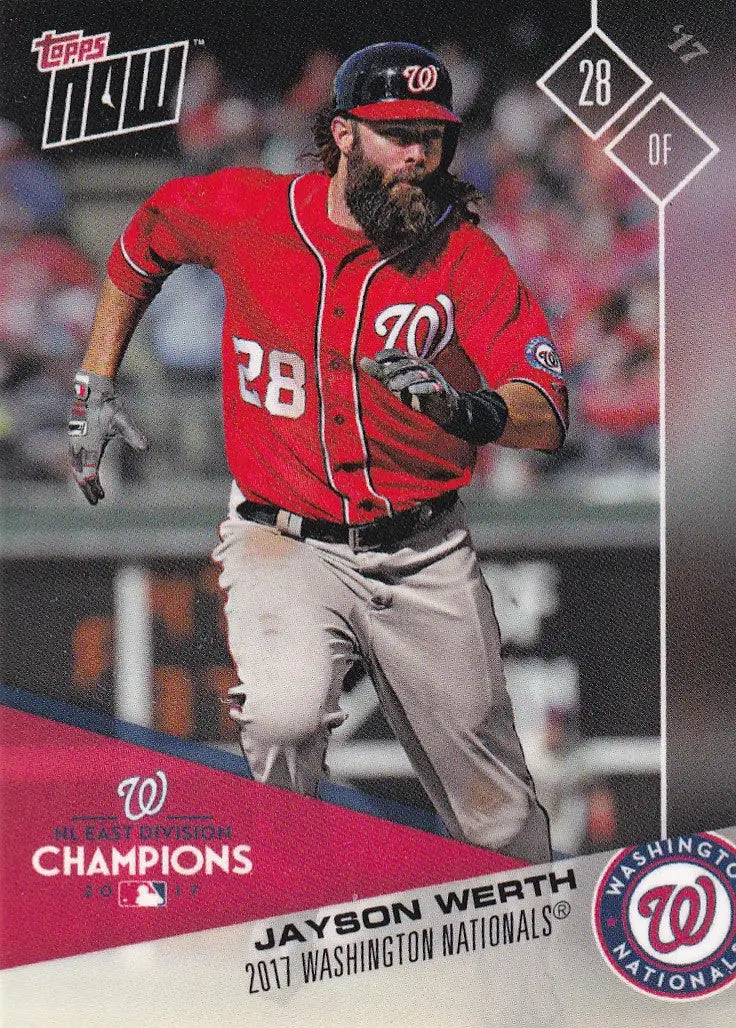 2017 TOPPS NOW JPOST SEASON AYSON WERTH #PS-6 WASHINGTON NATIONALS - Baseball Card Single