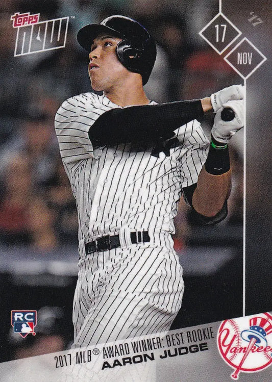 2017 TOPPS NOW OFFSEASON #OS-75 AARON JUDGE- NEW YORK YANKEES